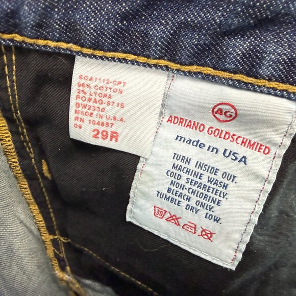 AG Adriano Goldschmied The Entity Bootcut Jeans Dark Wash $249 Size 29R - Picture 14 of 15